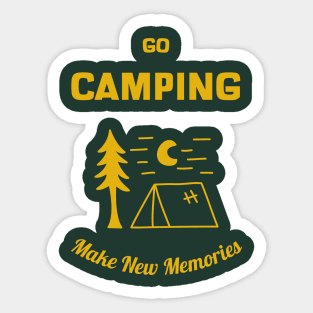 Go Camping Make New Memories Sticker